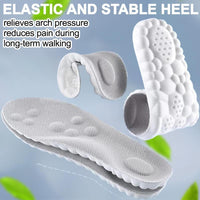 Cloud Insoles for Men and Women - 4D Technology Insole,Sports Shoes Insoles,Keeps Feet Balanced and Upright,One Size Fits Most, Adjustable by Cutting along the Curling Line.- U-Shaped Memory Foam Insoles (Men: US 7-10)
