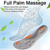 Cloud Insoles for Men and Women - 4D Technology Insole,Sports Shoes Insoles,Keeps Feet Balanced and Upright,One Size Fits Most, Adjustable by Cutting along the Curling Line.- U-Shaped Memory Foam Insoles (Men: US 7-10)